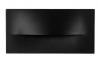 Lisca Aluminium Black Rectangular LED Step or Wall Light IP65
